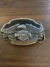 Vintage 1989 Harley Davidson Belt Buckle Screaming Eagle. Siskiyou Made In USA picture