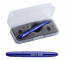 1 Personalized/Engraved Blueberry Blue Fisher Bullet Space Ballpoint Pen 400BB picture