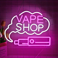 VAPE Shop Neon Sign Light Smoke Shop Business Man Cave Wall Decor picture