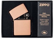 Zippo Classic Solid Copper with Black-plated Steel Insert Windproof Lighter picture