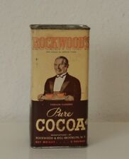 Vintage Rockwood Chocolate Pure Cocoa 2 lb. Canister Tin With Original Cocoa picture