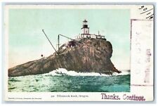 1906 Lighthouse Exterior Cliff Tillamook Rock Oregon OR Vintage Antique Postcard picture