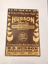 1937 H.D.Hudson mfg. Co.Poultry and livestock Equipment  Vintage catalog no.37 picture