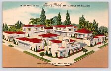 c1940s-50s~Los Angeles CA~Albert’s Motel~Drive-In~Colorado Blvd~Vtg LA Postcard picture