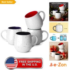 Large Coffee Mug Set of 4 20oz Ceramic Mug with Handles for Coffee Tea picture