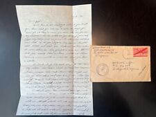 WWII Naval Censored Air Mail Cover and Letter USS Snyder SOMEWHAT INAPPROPRIATE picture