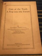 vintage dental booklet care of the teeth 1920 fd 22 picture