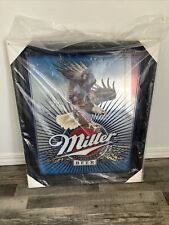 VTG 1991 Miller Beer Bald Eagle Bar Sign Brand New In Package Never Used 28x35 picture