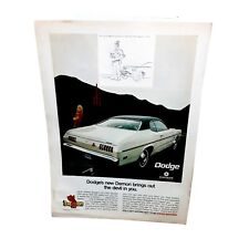 1970 1971 Dodge Demon Car Vintage Print Ad 70s picture