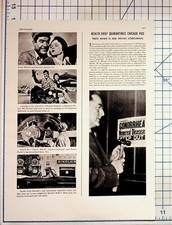 1937 Chicago Vice Quarantine Gonorrhea Syphilis Article Sinclair Ad Magazine picture
