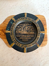 Puget Sound Navy Yard Bremerton WA Launching Commemorative Tobacco Ashtray picture