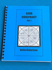 Duffie Robertson Card Conspiracy Vol 1 Signed Magic Book picture