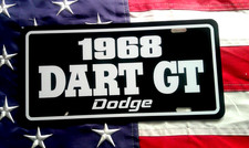 1968 Dodge DART GT license plate car tag '68   Mopar Muscle Performance 273 318 picture