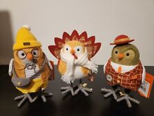 Target HYDE AND EEK Featherly Friends Fall Harvest Birds Set of 3 NEW picture