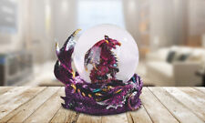 Purple Dragon Glitter Snow Globe 4.25