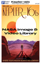 Sci-Fi Space Poster - Kepler-16b NASA Travel Print 24x36 - Exoplanet Poster picture