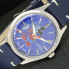 Vintage Fortis Micky Mouse Watch 17 Jewels Shock Proof Manual Wind picture