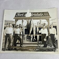 Vintage Fort Lauderdale Florida 1948 Catch Photo Toxaway Dolphin Fish Marlin WOW picture