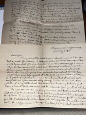 Antique January 1919 WWI Letter Home to Wife From Kleinmaischeid Germany Waiting picture