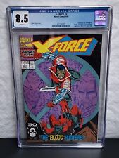 🔑🔥🔥🔥 X-Force #2 CGC 8.5 White Pages - 2nd Deadpool Marvel 1991 CGC 805007 picture