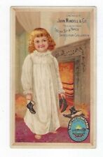 1800's Adver. Trade Card John Mundell & Co. Solar Tip & Pansy Shoes For Children picture