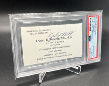 Cyril Wecht Autograph PSA/DNA Signed Business Card Famed Forensic Pathologist picture