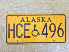 2018  Alaska Handicap license plate   HCE 496   picture