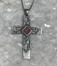 Nano Bible Cross necklace, 925 silver, Cross Pendant, Christian gift picture