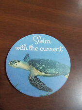 SEA TURTLE SWIM WITH THE CURRENT  2CT CAR COASTERS  picture