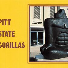 Postcard KS Pittsburg State University Gorillas Gus Campus NCAA Division II PSU picture