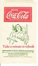 1946 COCA-COLA DRI SERVER OR NO DRIP NOS  MINT   LADY IN ROCKING CHAIR   20 PCS picture