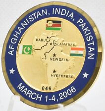 Afghanistan South Asia Visit 2006 President George W Bush Trip Challenge Coin picture