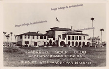 RPPC Daytona Beach FL Florida Seabreeze Golf Club Course Photo Vtg Postcard B50 picture