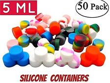 50 Pc 5ml Silicone Jar Containers Wax Concentrate Storage Jars, picture