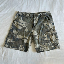 Wrangler Men's Camo Cargo Shorts 36W 11" Inseam Cotton Button Pockets picture