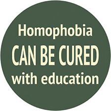 HOMOPHOBIA EDUCATION STICKER- LGBTQ Licensed Original Artwork DECAL, 4