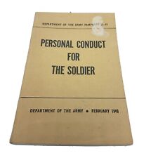Department of the Army Pamphlet No 21-41 Personal Conduct for the Soldier 1949 picture