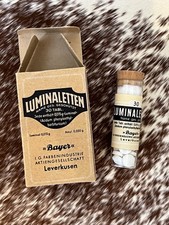 Vintage Bayer Luminaletten (Luminal) Sample Bottle w/ Box - Phenobarbital  picture