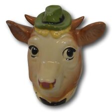 Vintage Borden Cow / Bull Head with Hat Figurine Advertising picture