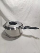 Ecko Flint Ware Stainless Steel Long Handle 3 Qt. Pot Pan with Lid Radiant Heat picture