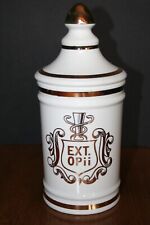 VTG APOTHECARY JAR CANISTER OWENS-ILLINOIS 9.5  picture