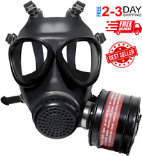Gas Masks Survival Nuclear and Chemical, Full Face Respirator Mask with 40MM ... picture