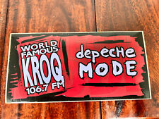 Vintage Depeche Mode KROQ 106.7 FM Sticker Rare World Famous KROQ David Gahan picture