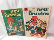 Walter Lantz New Funnies Woody Woodpecker #217 and #258 Comics 1955 and 1958 picture