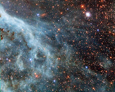 NASA- Hubble Telescope-Tinted Plumes in Large Magellanic Cloud-Galaxy-8x10 Photo picture