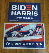 2 Official Authentic Joe Biden / Harris 2024 Poster & 