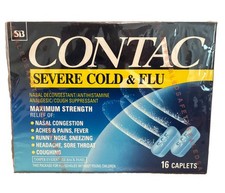 VTG 1997 Contac Severe Cold-flu Caplets Sealed picture