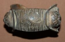 Antique Greek medieval bronze crusader fertility bracelet with cross picture