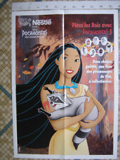 WALT DISNEY 1995 Nestle CINEMA Indian Legend Pocahontas Poster picture