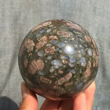 810g Natural Rhyolite Quartz Sphere Energy Ball Crystal Reiki Healing Gem Decor picture